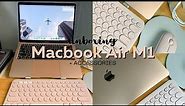 2020 MacBook Air M1 (Gold) unboxing + Accessories 💻