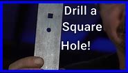 How To Drill a Square Hole! / Super Easy Tip