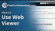 How to Use Web Viewer to Join Online Meetings