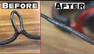 How to Fix Fabric Sleeving Twisted Loop Headphones Cables at Home
