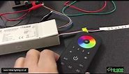 RGBW wireless LED remote and controller