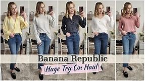 Huge Banana Republic Try On | Winter to Spring Haul 2021| Dressy & Casual Looks | Lindsey Loves