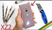 Sony Xperia XZ2 Durability Test - Scratch and BEND tested!