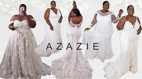 ONLINE WEDDING DRESS HAUL | PLUS SIZE TRY ON | UNDER $500! AZAZIE 2021