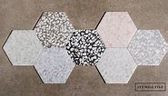 Ivy Hill Tile Fusion Hex Pink Terrazzo 9.13 in. x 10.51 in. Matte Porcelain Floor and Wall Tile (8.07 sq.ft. / Case) EXT3RD106054