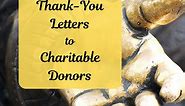 How to Write a Thank-You Letter After Receiving a Donation