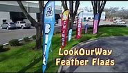 Feather Flag Business Advertising Bannners by LookOurWay