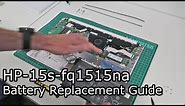 HP 15s-fq1515na Battery Replacement Guide