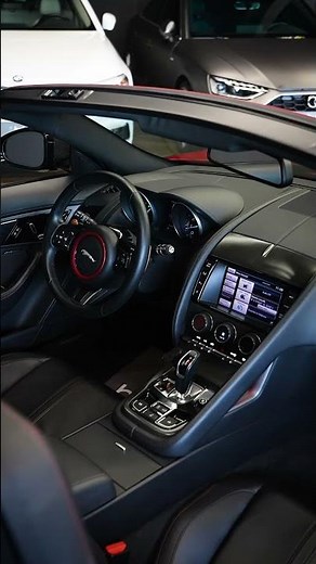 Jaguar F-Type red beauty 🔴 #luxury #carshorts #jaguar