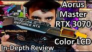 This graphics card has an LCD SCREEN! Gigabyte AORUS Master RTX 3070 8G in-depth review