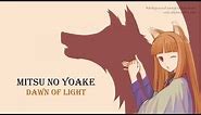 Spice and Wolf OP 2 | Arai Akino - Mitsu no Yoake (Lyrics with English Translation)