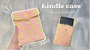 Crochet kindle/book pouch ✨easy & beginner friendly✨