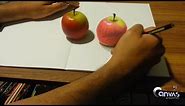 #1 How to Draw a 3D Apple - Step by Step with Colored pencils