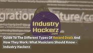 6 Free Music Producer Contract Templates: Protect Yourself And Your Collaborations - Industry Hackerz