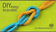 Easy Infinity Square Knot Bracelet Tutorial ∞