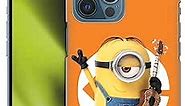 Head Case Designs Officially Licensed Despicable Me Stuart Minions Hard Back Case Compatible with Apple iPhone 13 Pro Max