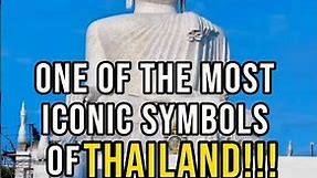 The most iconic symbol of Thailand, the Buddha statue. Unbelievable!!!