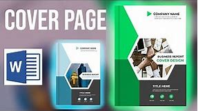 Report Cover Page Design - How To Make A Cover Page On Word