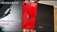 IPhone SE Product Red 128GB Unlocked Unboxing