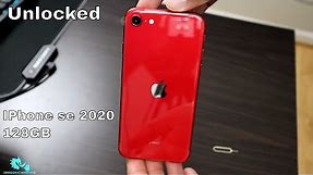 IPhone SE Product Red 128GB Unlocked Unboxing