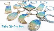 Resin Beach-inspired Keychain using Hollow Bezel Pendants | WATER EFFECT on Resin | RESIN CRAFTS 101