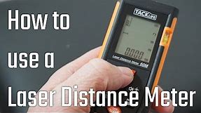 How to use a Laser Distance/Range Measure - distance/area/volume/pythagorus (TACKLife review)
