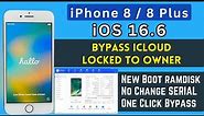 Unlock iPhone 8 Plus iOS 16.6 iCloud Activation Lock | Bypass iPhone Locked To Owner 2023