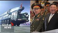 North Korea military parade: Kim Jong Un shows off ballistic missiles to Russia, China delegation