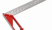 Carpenter Square, 30cm L Square Ruler, Universal Stainless Steel Right Angle Ruler, 45, 90 Degree Mitre Angle Square Layout Ruler Gauge Woodworking Tool, for Carpenter Engineer