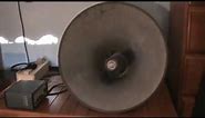 Vintage Sanyo PA Horn Speaker - (One Of The Best Sounding PA Horns Ever?)