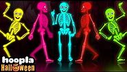 Five Scary Skeletons Dancing + Spooky Scary Skeletons Songs By @TeeHeeTown on Hoopla Halloween