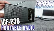 SONY ICF - P36 AM/FM RADIO| UNBOXING and FULL TESTING