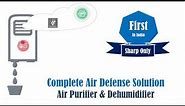 Sharp Dehumidifier & Air Purifier DW-E16FA-W