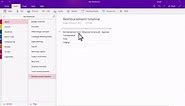 Insert a table in OneNote for Windows 10