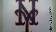 how to draw the New York Mets Logo MLB Symbol Emblem Step By Tutorial Hats Jerseys Sport Equipment