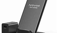 NANAMI Fast Wireless Charger, Qi Certified Wireless Charging Stand with QC3.0 Adapter USB Charger for iPhone 15/14/13/12/SE 2020/11/XS Max,10W Compatible Samsung Galaxy S24/S23/S22/S21/S20/Note 20