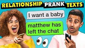10 Funniest Relationship Prank Texts | The 10s (React)