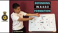 DEFENDING in a 4-3-3 FORMATION vs a 4-4-2 TACTICS | SOCCER PRESSING | Masterclass