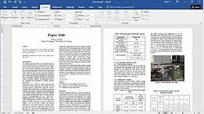 How to Prepare Research Paper for Publication in MS Word (Easy)