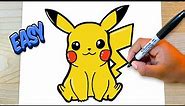How to Draw Pikachu Easily | Step-by-Step Drawing Tutorial for Beginners