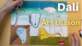 Salvador Dalí Art Lesson: Surrealism for kids, teachers & parents