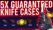 Opening 5x GUARANTEED KNIFE Only Cases!? (SKIN.CLUB)
