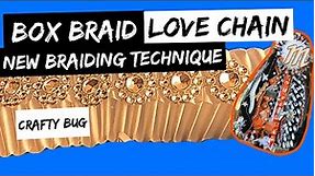 Box braid/ love chain tutorial; different braiding technique; homecoming mums; diy homecoming mum