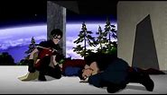 Superboy and Robin vs Batman and Superman HD