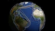 LV_ El mapa 3D que muestra los 436 cables submarinos que dotan de internet a todo el mundo