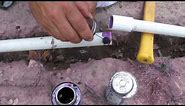 How to Use a Coupler PVC Irrigation or Repair a Broken Piece of Pipe with PVC Cement