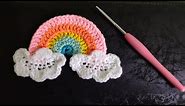 Crochet Rainbow Applique Tutorial