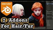 Blender Addons for hair & Fur