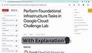 [NEW 2023] Perform Foundational Infrastructure Tasks in Google Cloud: Challenge Lab || #GSP315 ||