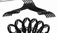 12 PCS Travel Hangers - Cruise Ship Essentials Portable Folding Clothes Hangers Travel Accessories Foldable Clothes Drying Rack for Travel (Black)